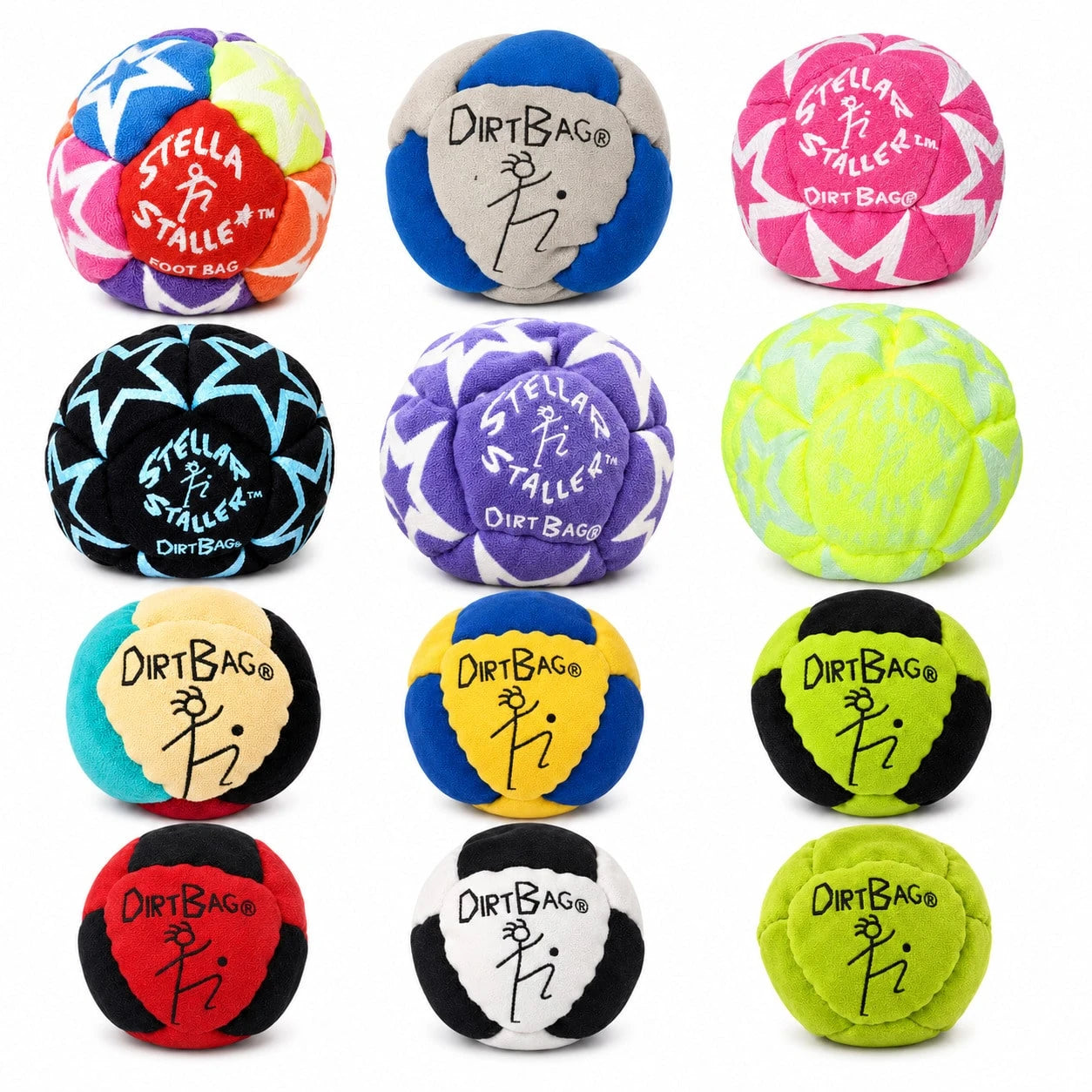 1pc 3pcs 12-Color Adult Outdoor Plush Footbag Set, Soft Cotton Velvet Soccer Ball Hacky Sack For Balance Training, Coordination Practice, Stress Relief, Solo & Group Outdoor Game