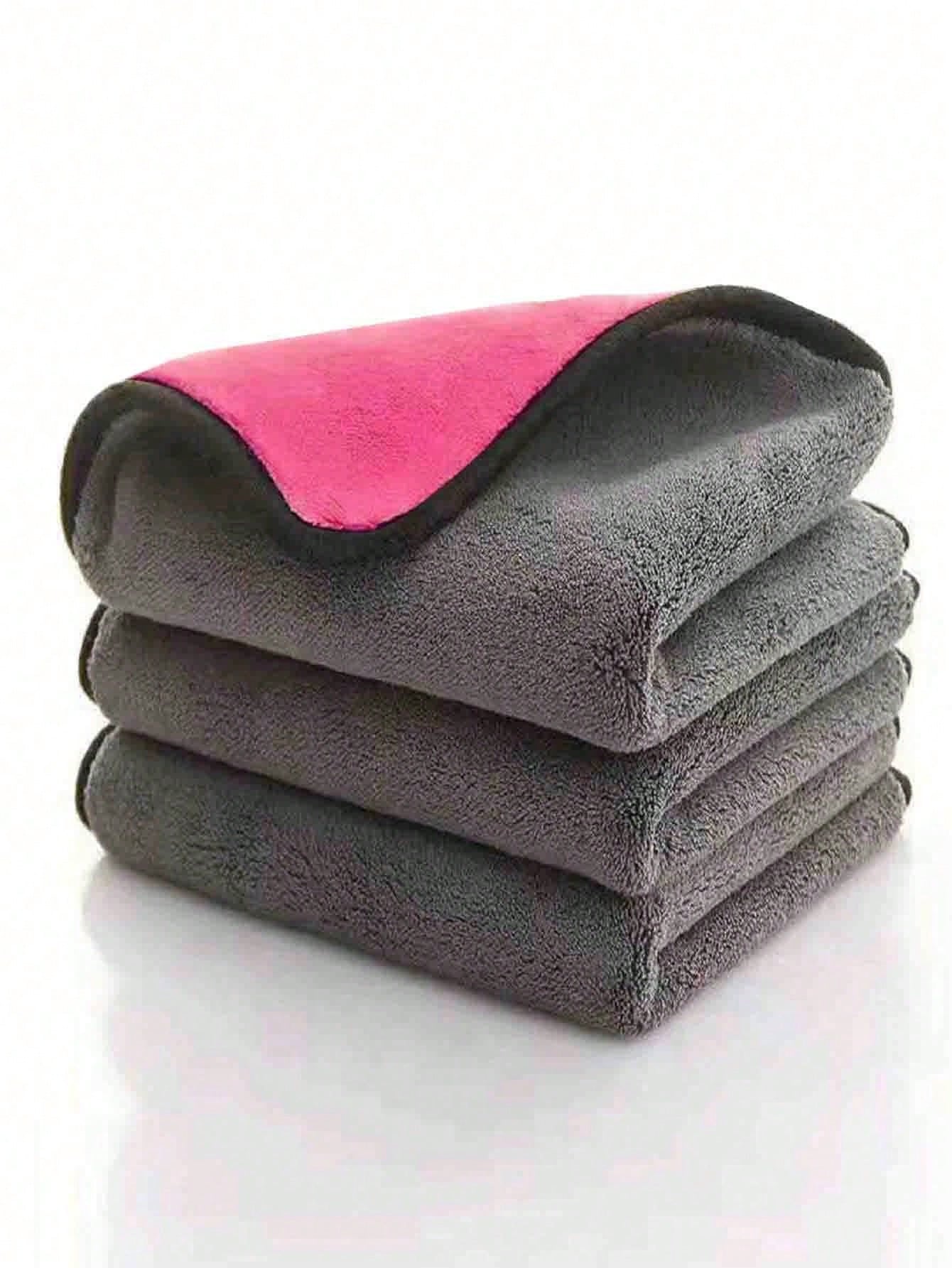 1PC/3PCS 30x30 Dual-Tone Car Wash Towels 3-Pack