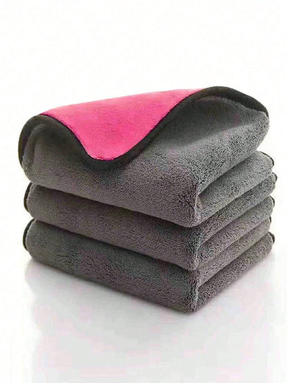 1PC/3PCS 30x30 Dual-Tone Car Wash Towels 3-Pack