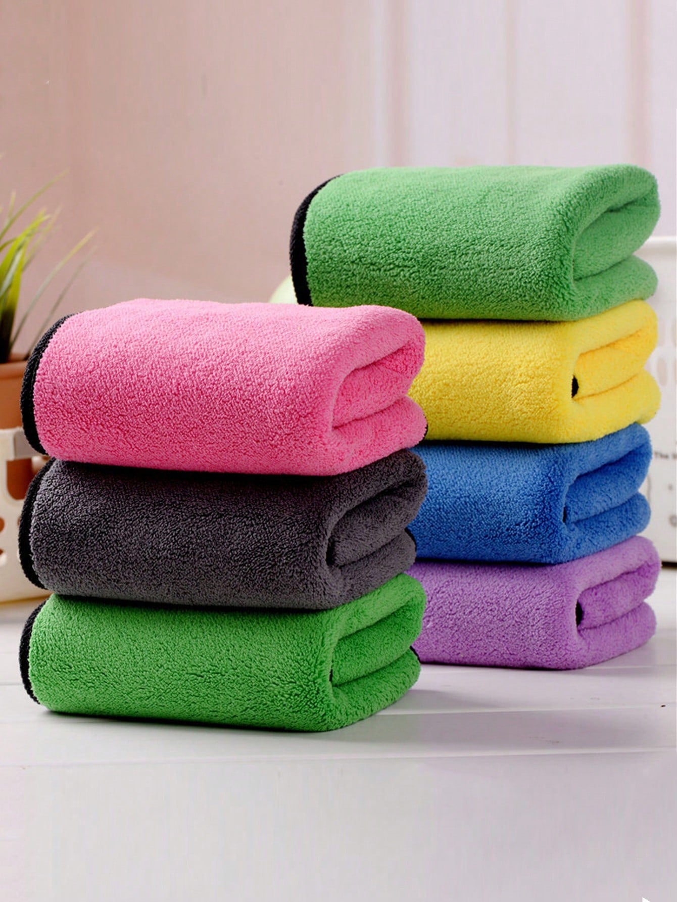 1PC/3PCS 30x30 Dual-Tone Car Wash Towels 3-Pack