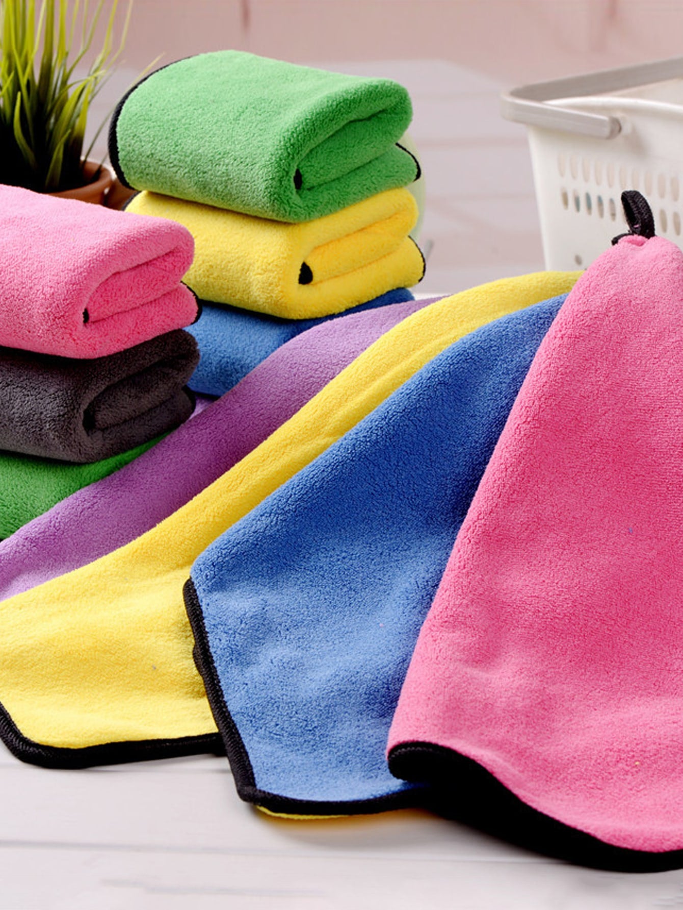 1PC/3PCS 30x30 Dual-Tone Car Wash Towels 3-Pack