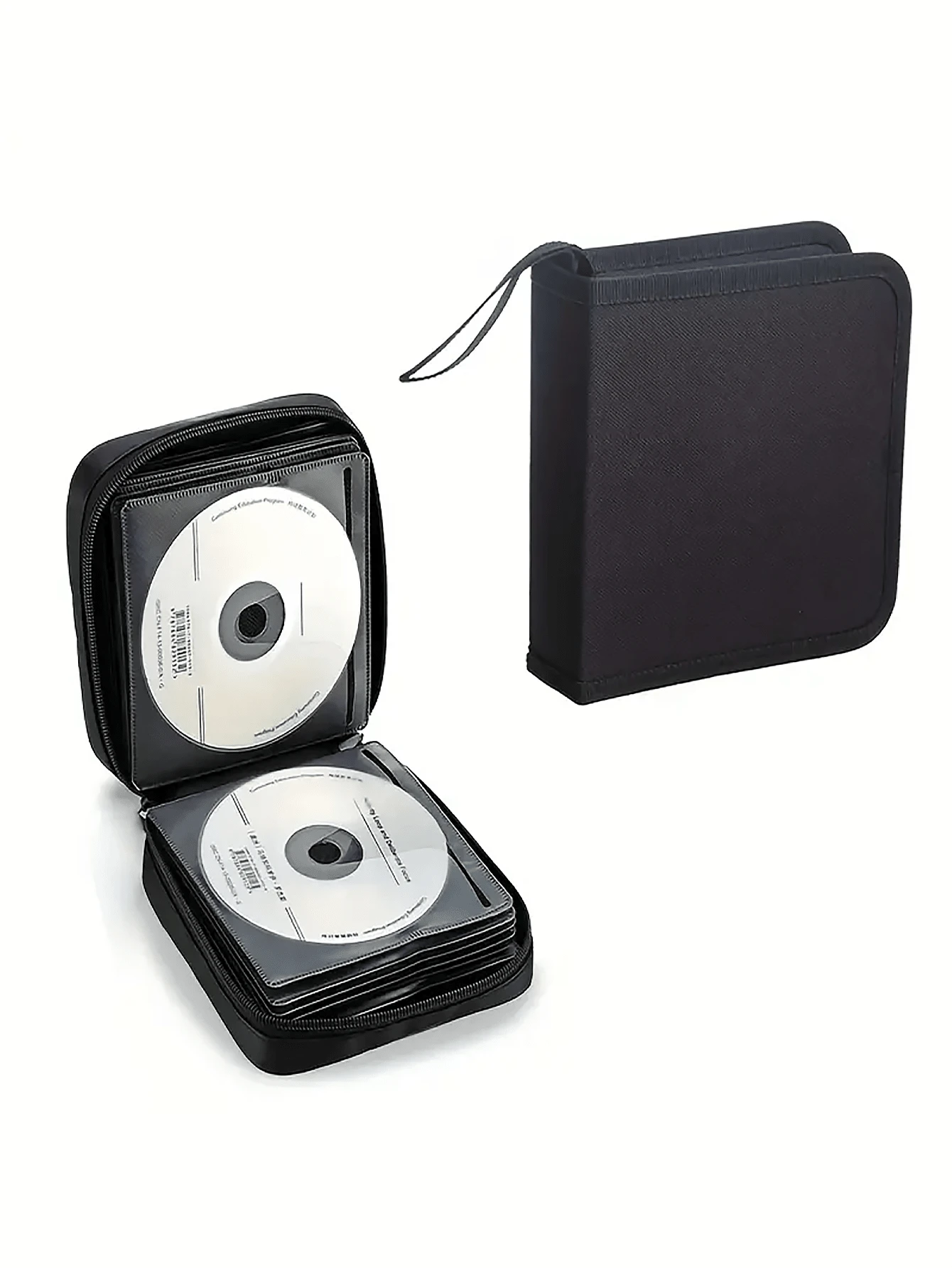 1pc 40pcs CD/DVD Case Holder: Portable Wallet Disc Storage Binder For Car, Home & Travel- Keep Your Discs Organized! Travel Accessories Travel Essentials Storage Case Dvd StorageDigital BagAudio For