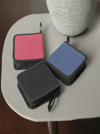 1pc 40pcs CD/DVD Case Holder: Portable Wallet Disc Storage Binder For Car, Home & Travel- Keep Your Discs Organized! Travel Accessories Travel Essentials Storage Case Dvd StorageDigital BagAudio For