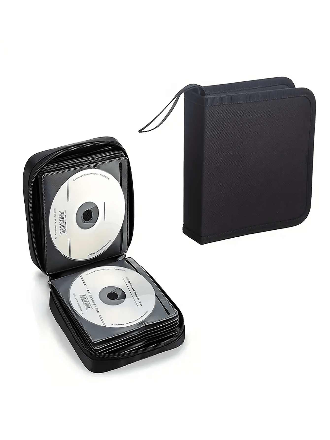 1pc 40pcs CD/DVD Case Holder: Portable Wallet Disc Storage Binder For Car, Home & Travel- Keep Your Discs Organized! Travel Accessories Travel Essentials Storage Case Dvd StorageDigital BagAudio For