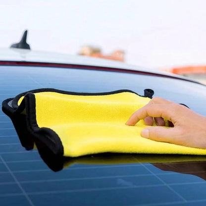 1pc 60*160cm Extra Large Car Wash Towel- Double-Sided Thickened Absorbent Car Wiping Towel, Super Absorbent, Suitable For Quick Car Wash, Multi-Functional Towel, Yellow