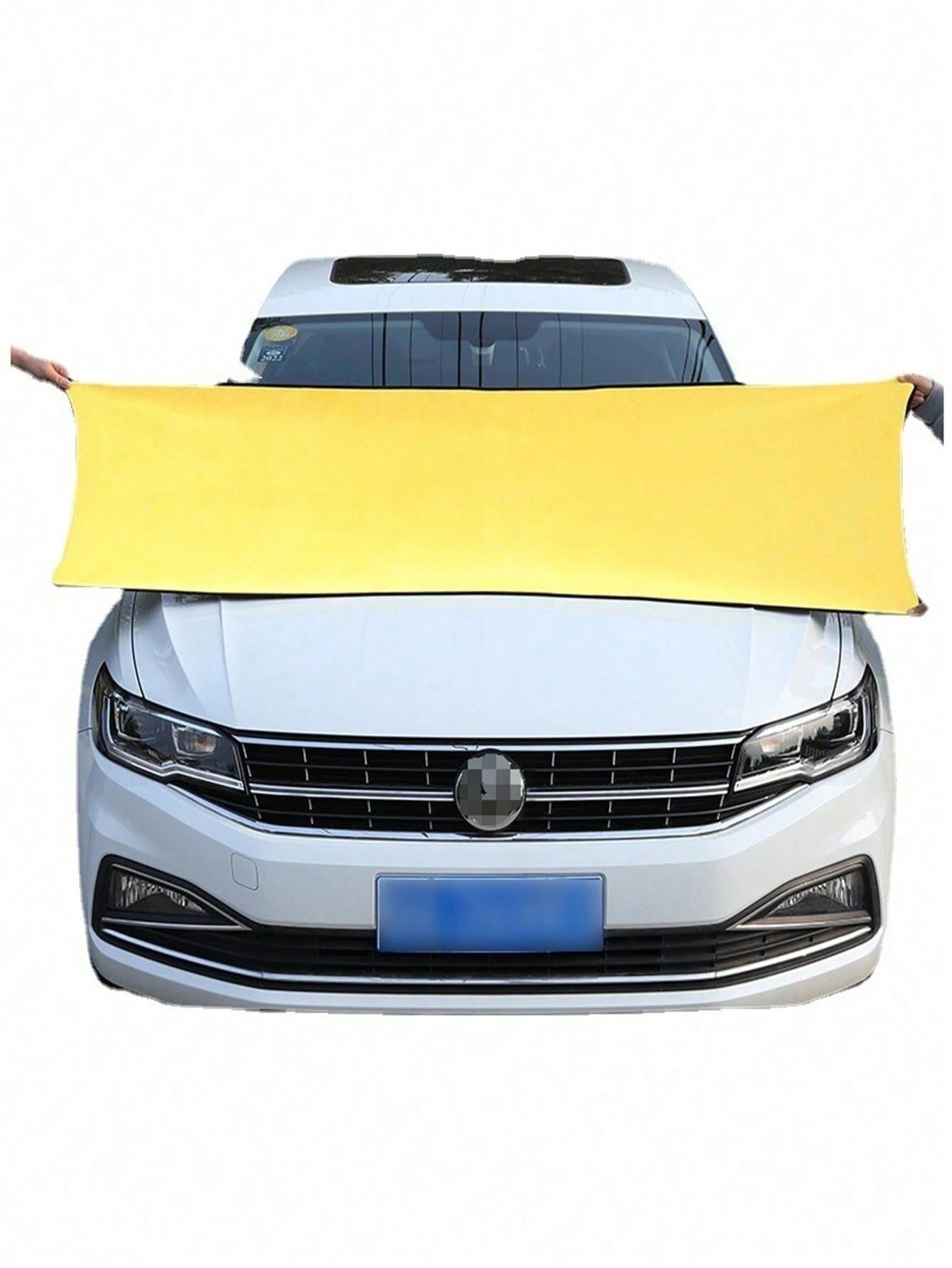 1pc 60*160cm Extra Large Car Wash Towel- Double-Sided Thickened Absorbent Car Wiping Towel, Super Absorbent, Suitable For Quick Car Wash, Multi-Functional Towel, Yellow