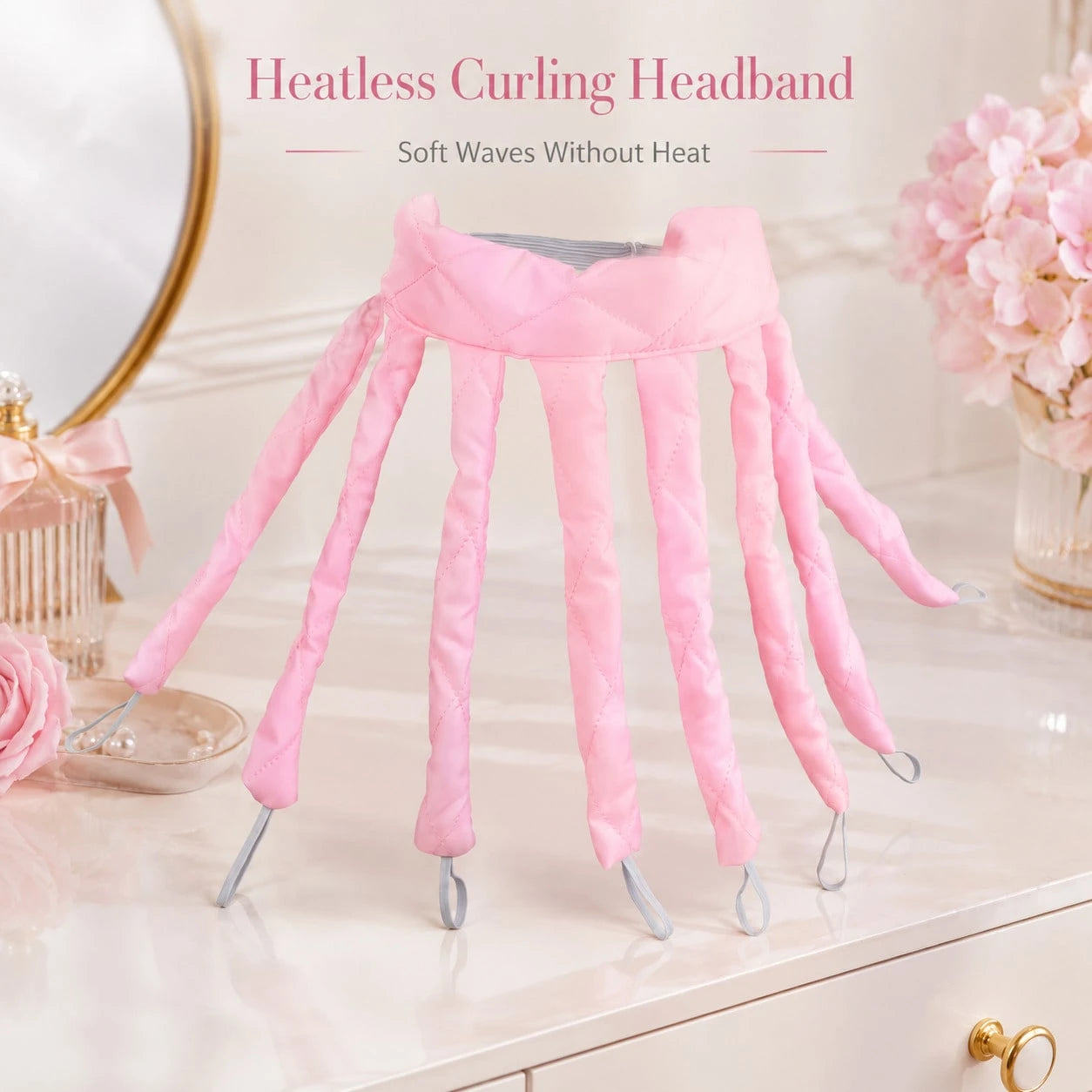 1pc 8-Tooth Heatless Hair Curler, Soft Wave Hair Band, Salon, Beauty Parlor And Travel Essential Hair Styling Tool And Accessories; Back To School, Travel And Vacation Essential; Women's Hair Accessor