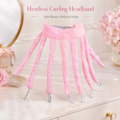 1pc 8-Tooth Heatless Hair Curler, Soft Wave Hair Band, Salon, Beauty Parlor And Travel Essential Hair Styling Tool And Accessories; Back To School, Travel And Vacation Essential; Women's Hair Accessor