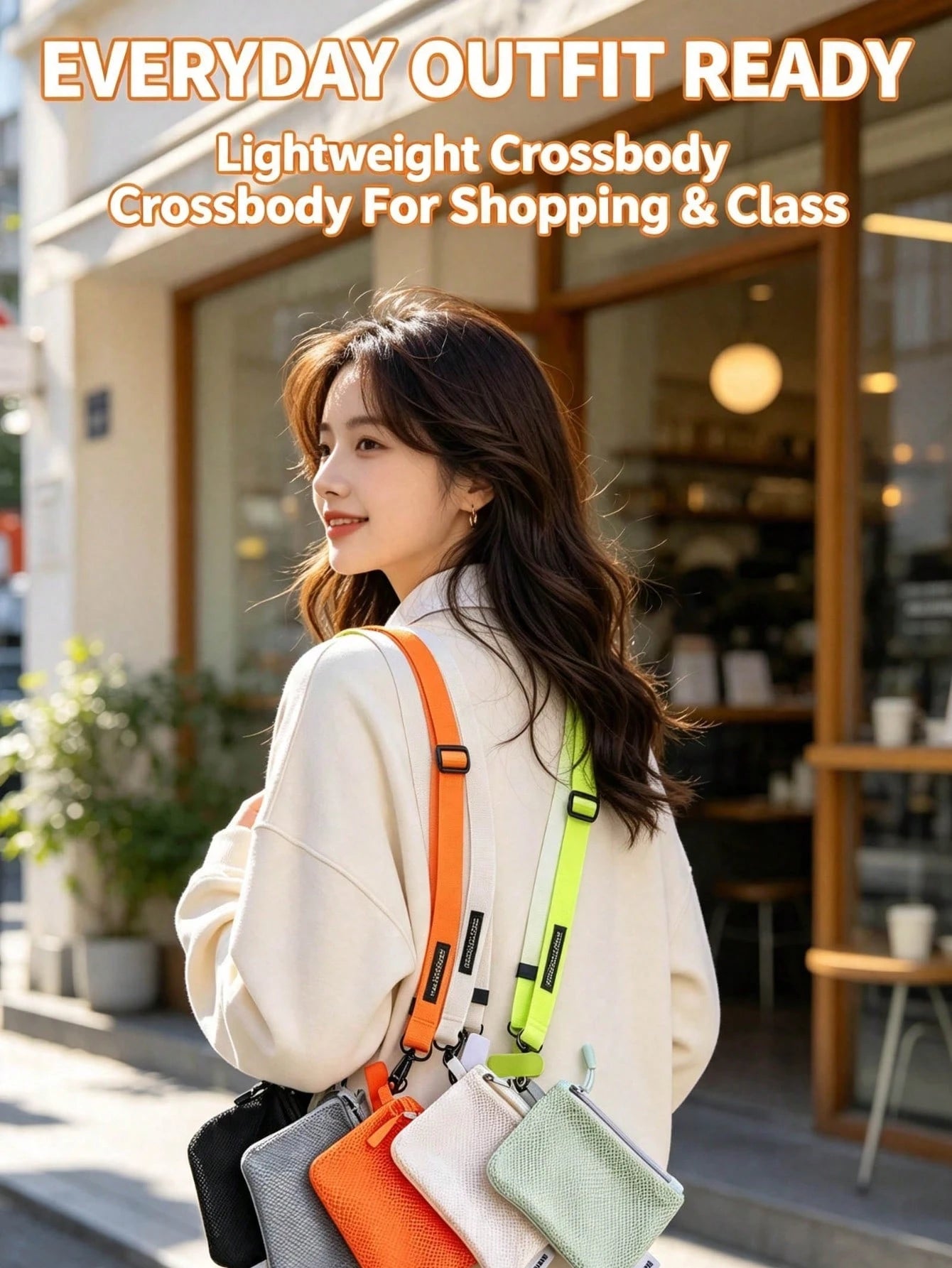 1pc Adjustable Crossbody Phone Lanyard With Mesh Zipper Pouch, Anti-Lost & Anti-Drop Neck Strap For Phone, Keys & Small Essentials, Casual Outdoor Phone Accessory