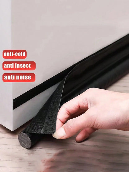 1pc Adjustable Door Bottom Seal Strip Weatherstrip Under Door Draft Stopper Anti-Cold One Side Gap Blocker Foam Weather Strip, Back To School Supplies