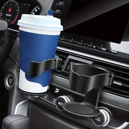 1pc Adjustable PVC Car Cup Holder- Sturdy Grip, Foam Padded Bottom, Fits Water Bottles, Coffee, Soda And Canned Drinks, Easy To Install, Worth Choosing