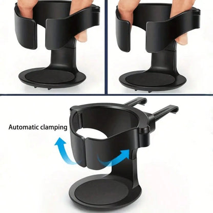 1pc Adjustable PVC Car Cup Holder- Sturdy Grip, Foam Padded Bottom, Fits Water Bottles, Coffee, Soda And Canned Drinks, Easy To Install, Worth Choosing