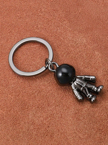 1pc Astronaut Keychain, High-End Keyring Pendant, Spring Ring, Random 2 Styles, Gift For Couples