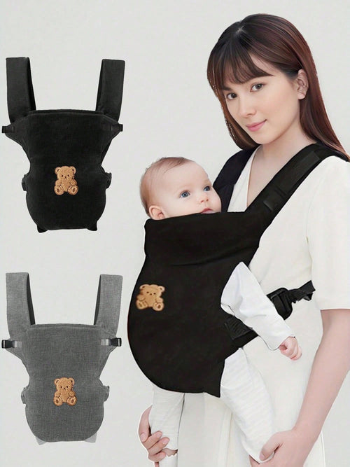 1pc Baby Carrier, Adjustable Comfortable Front & Back Straps, Ergonomic M-Type Seat, Multiple Carrying Positions, Suitable For Newborns To Toddlers, All Seasons, Hiking And Shopping, Perfect Baby Show