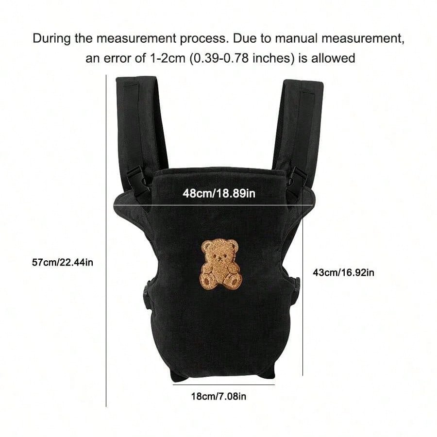 1pc Baby Carrier, Adjustable Comfortable Front & Back Straps, Ergonomic M-Type Seat, Multiple Carrying Positions, Suitable For Newborns To Toddlers, All Seasons, Hiking And Shopping, Perfect Baby Show