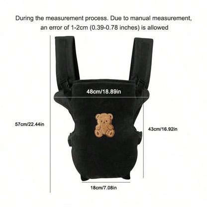 1pc Baby Carrier, Adjustable Comfortable Front & Back Straps, Ergonomic M-Type Seat, Multiple Carrying Positions, Suitable For Newborns To Toddlers, All Seasons, Hiking And Shopping, Perfect Baby Show
