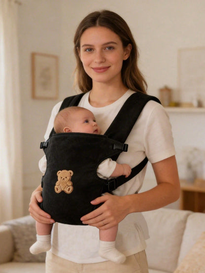 1pc Baby Carrier, Adjustable Comfortable Front & Back Straps, Ergonomic M-Type Seat, Multiple Carrying Positions, Suitable For Newborns To Toddlers, All Seasons, Hiking And Shopping, Perfect Baby Show