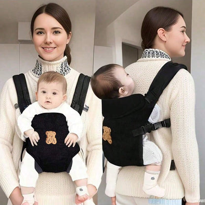 1pc Baby Carrier, Adjustable Comfortable Front & Back Straps, Ergonomic M-Type Seat, Multiple Carrying Positions, Suitable For Newborns To Toddlers, All Seasons, Hiking And Shopping, Perfect Baby Show