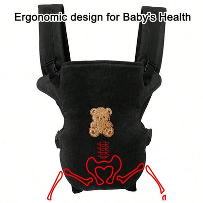 1pc Baby Carrier, Adjustable Comfortable Front & Back Straps, Ergonomic M-Type Seat, Multiple Carrying Positions, Suitable For Newborns To Toddlers, All Seasons, Hiking And Shopping, Perfect Baby Show