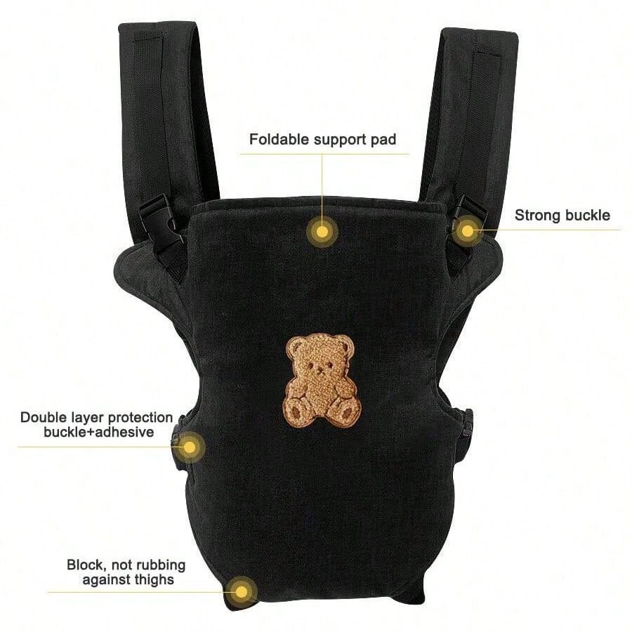 1pc Baby Carrier, Adjustable Comfortable Front & Back Straps, Ergonomic M-Type Seat, Multiple Carrying Positions, Suitable For Newborns To Toddlers, All Seasons, Hiking And Shopping, Perfect Baby Show