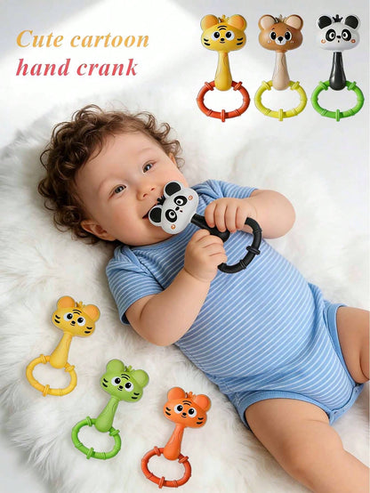 1pc Baby Rattle Toy- Early Learning Toy For Children, Can Strengthen Grip And Motor Skills, Promote Visual And Auditory Development, Manual Shake To Make Sound, Infant Educational Toy, Ideal Gift For