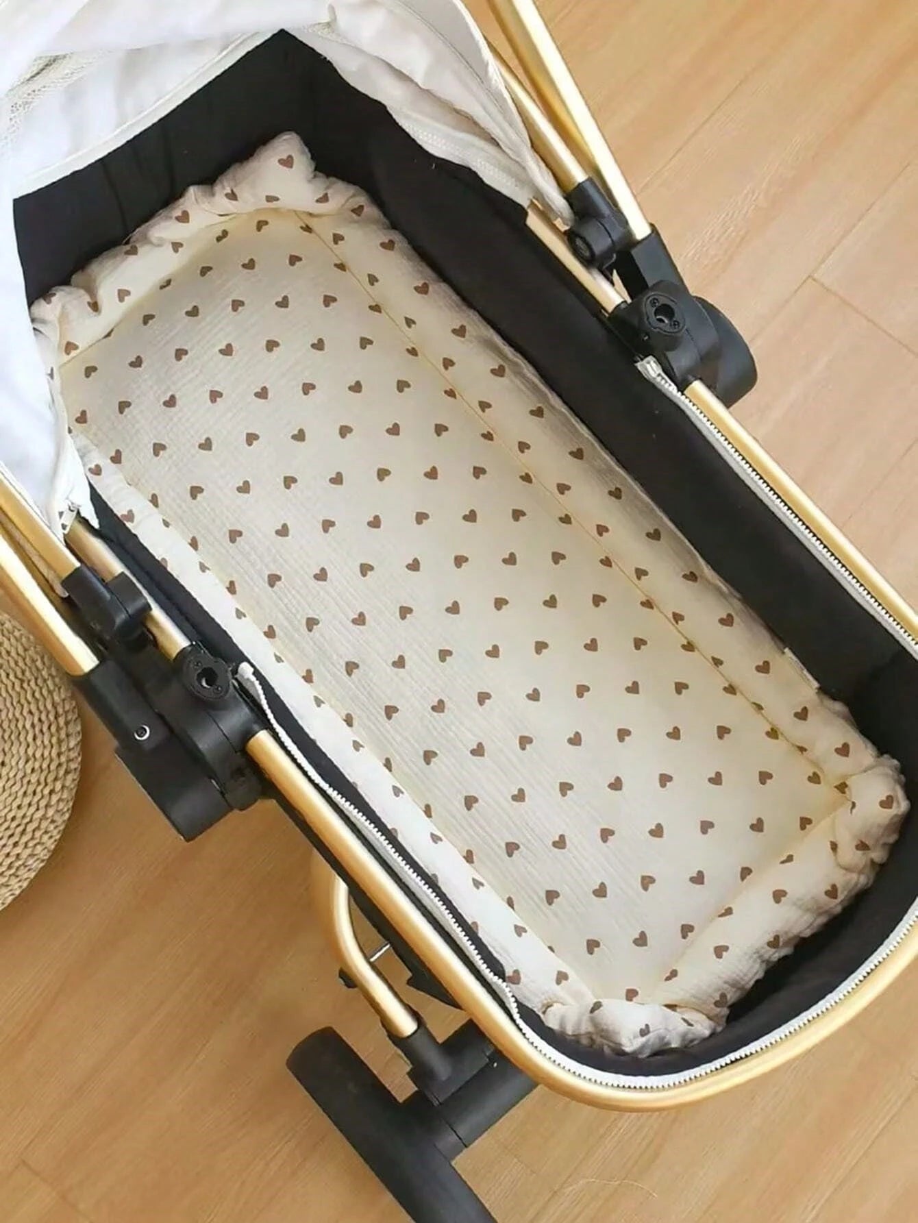1pc Baby Seat Cushion, Cartoon Animal Print, Double-Sided, One Side Plush Polyester Fabric, Soft & Breathable, Can Be Used As Pillow, Universal Fit