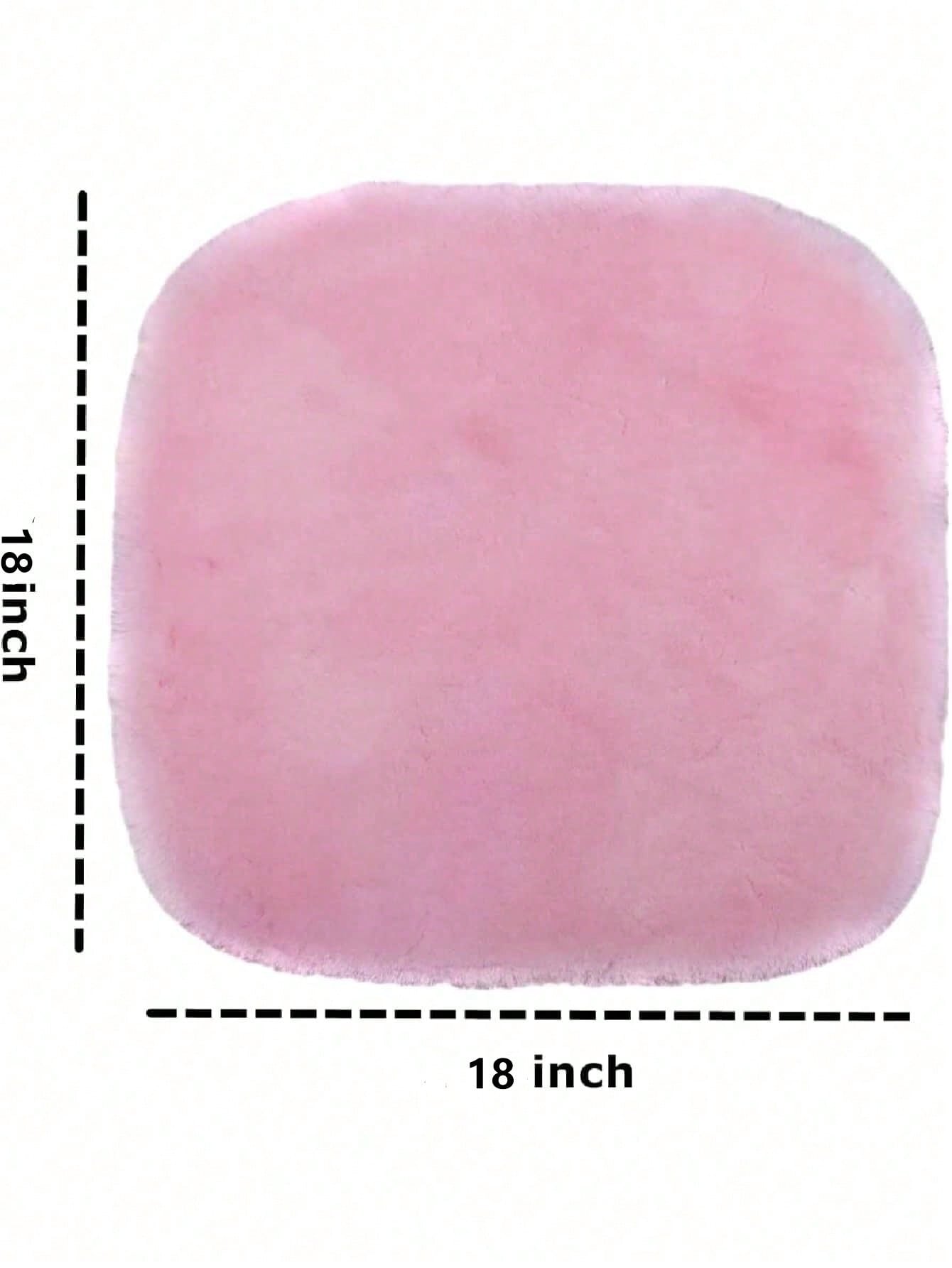 1pc Black Plush Car Front Seat Cover, Universal Car Interior Decoration,Car Accessories
