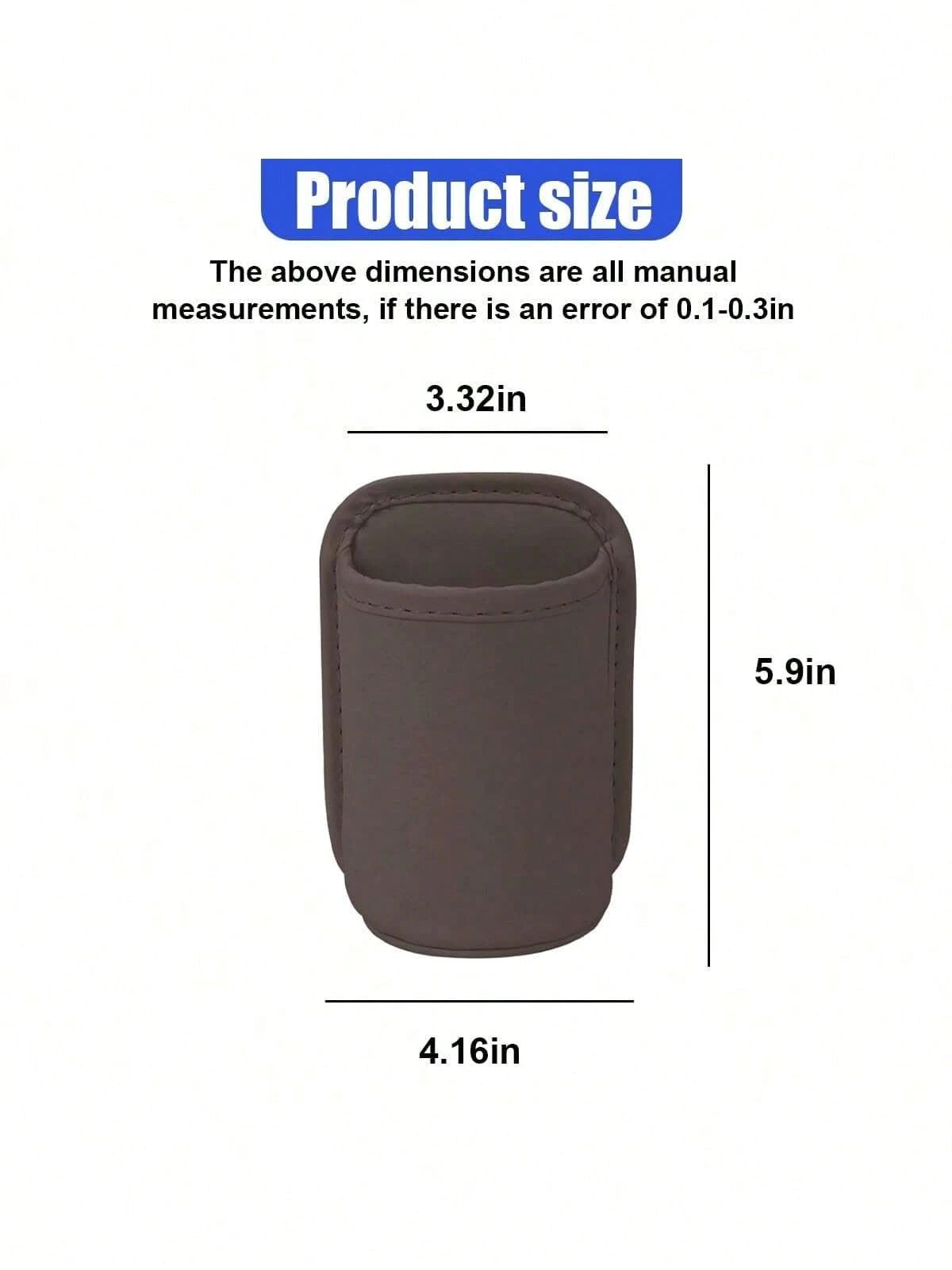 1pc Car Door Storage Rack, PU Leather Material, Multi-Functional Storage Organizer With Phone Holder, Trash Can, Tissue Box, Waterproof Lining- Anti-Slip & Anti-Spill, Fits Car Armrest Slot, Suitable