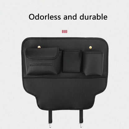 1pc Car Seat Back Storage Bag, Multifunctional Car Interior Seat Back Hanging Organizer, Backrest Storage Rack