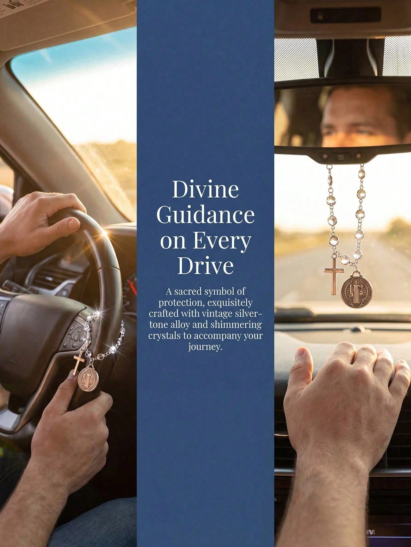 1pc Car Steering Wheel Decorative Pendant Light Luxury Chain Car Steering Wheel Decorative Pendant
