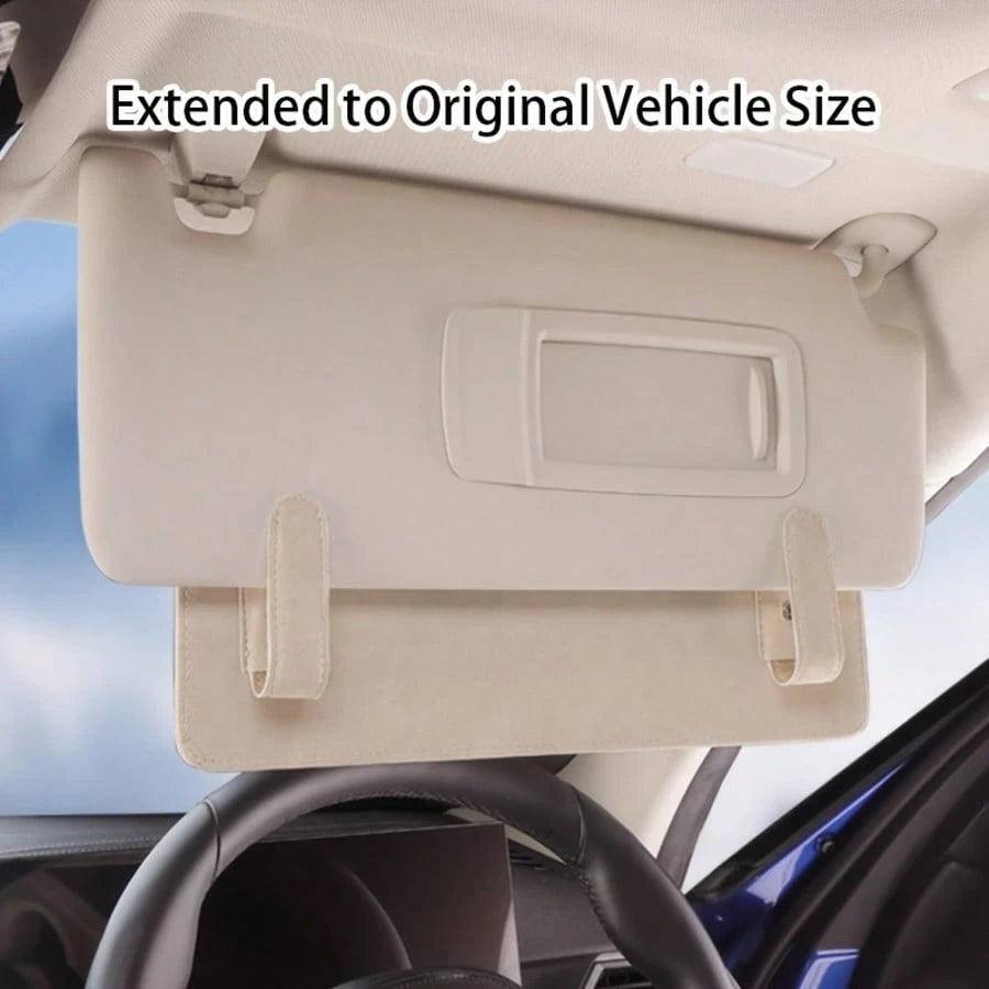 1pc Car Sun Visor Extension, Car Anti-Glare Sun Visor Extension, Suitable For Driver And Passenger, Universal Car Interior Accessory, Car Sun Visor With Buckle Closure
