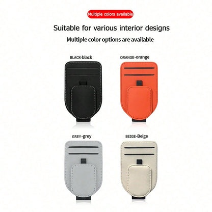 1pc Car Visor Glasses Clip Multifunctional Card Holder Car Interior Accessories Car Glasses Case