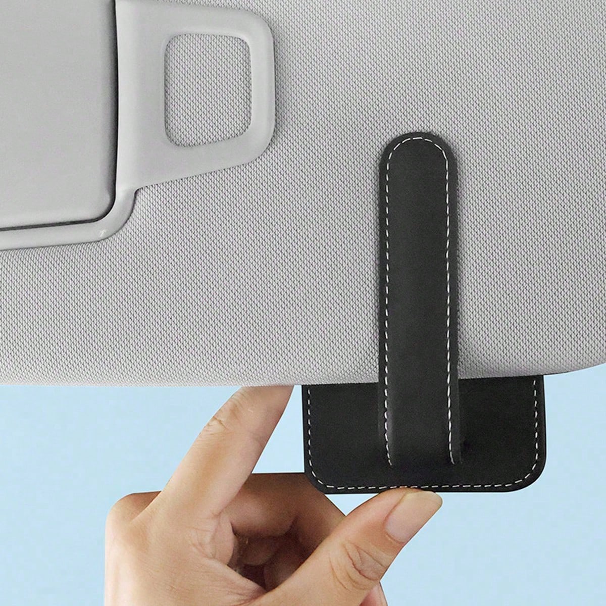 1pc Car Visor Glasses Clip Multifunctional Card Holder Car Interior Accessories Car Glasses Case