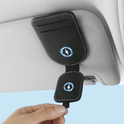 1pc Car Visor Glasses Clip Multifunctional Card Holder Car Interior Accessories Car Glasses Case
