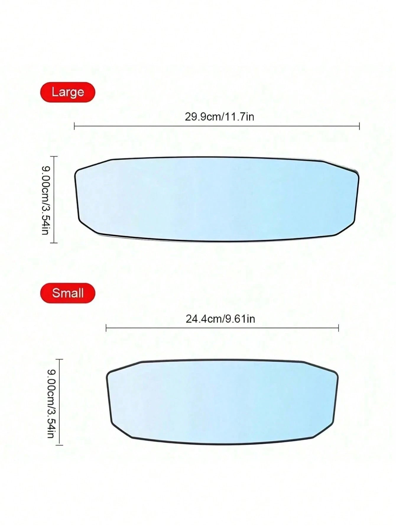 1pc Car Wide Angle Rearview Mirror/Interior Rearview Mirror, Car Reverse Mirror Wide Angle Curved Mirror, Suitable For All Car Models, Increase Field Of View Reduce Blind Spots, Universal High Definit