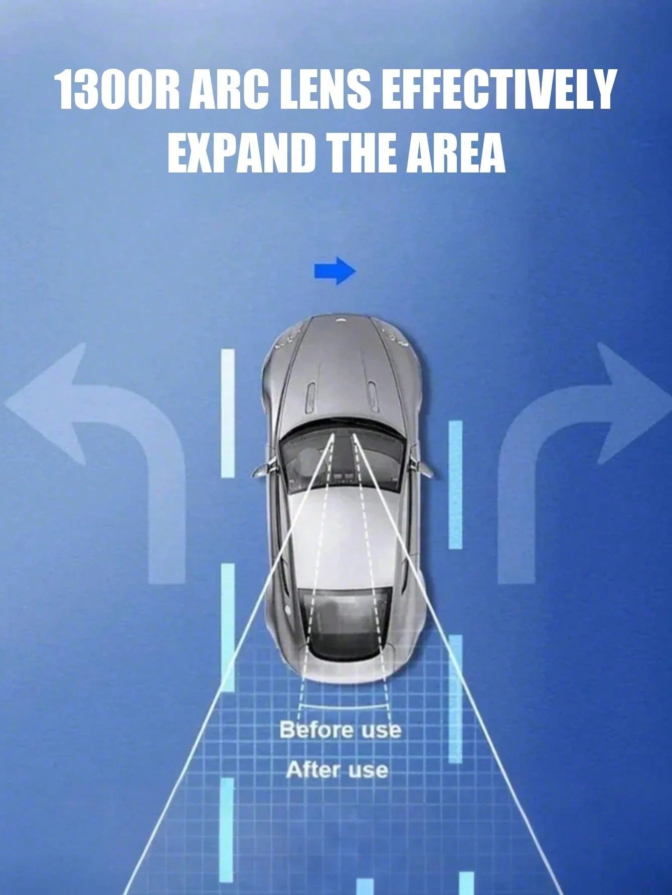 1pc Car Wide Angle Rearview Mirror/Interior Rearview Mirror, Car Reverse Mirror Wide Angle Curved Mirror, Suitable For All Car Models, Increase Field Of View Reduce Blind Spots, Universal High Definit