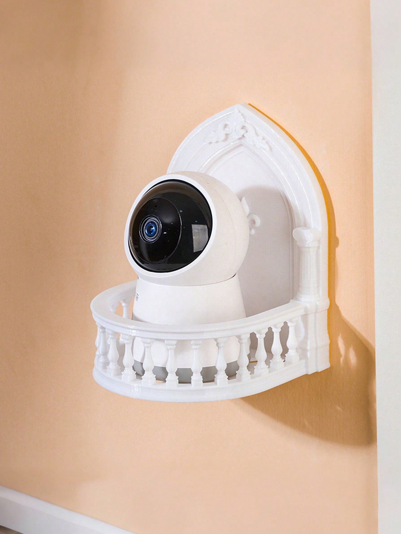 1pc Child Room Camera Holder, No Drill Wall Mount Bracket, Camera Surveillance Stand, No Nail Wall Storage Rack For Home Surveillance Camera