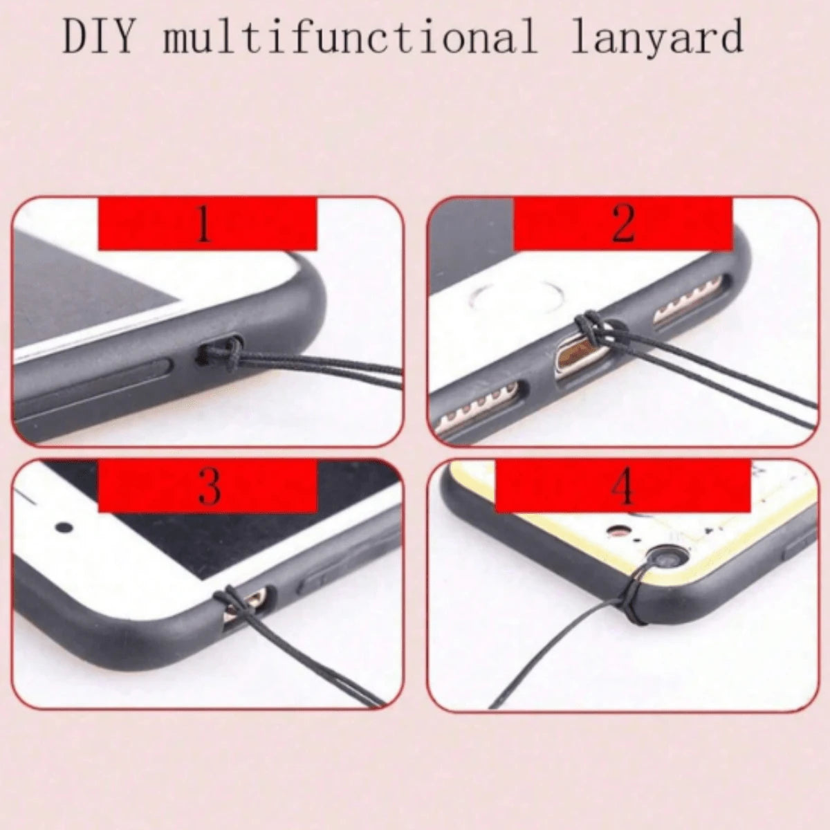 1pc Creative Faux Pearl Bow Decor Phone Lanyard, Camera Strap. Note: Due To Photography Angle And Magnification, The Actual Size May Slightly Differ From The Photo. Phone Charm, Phone Accessory, Smart