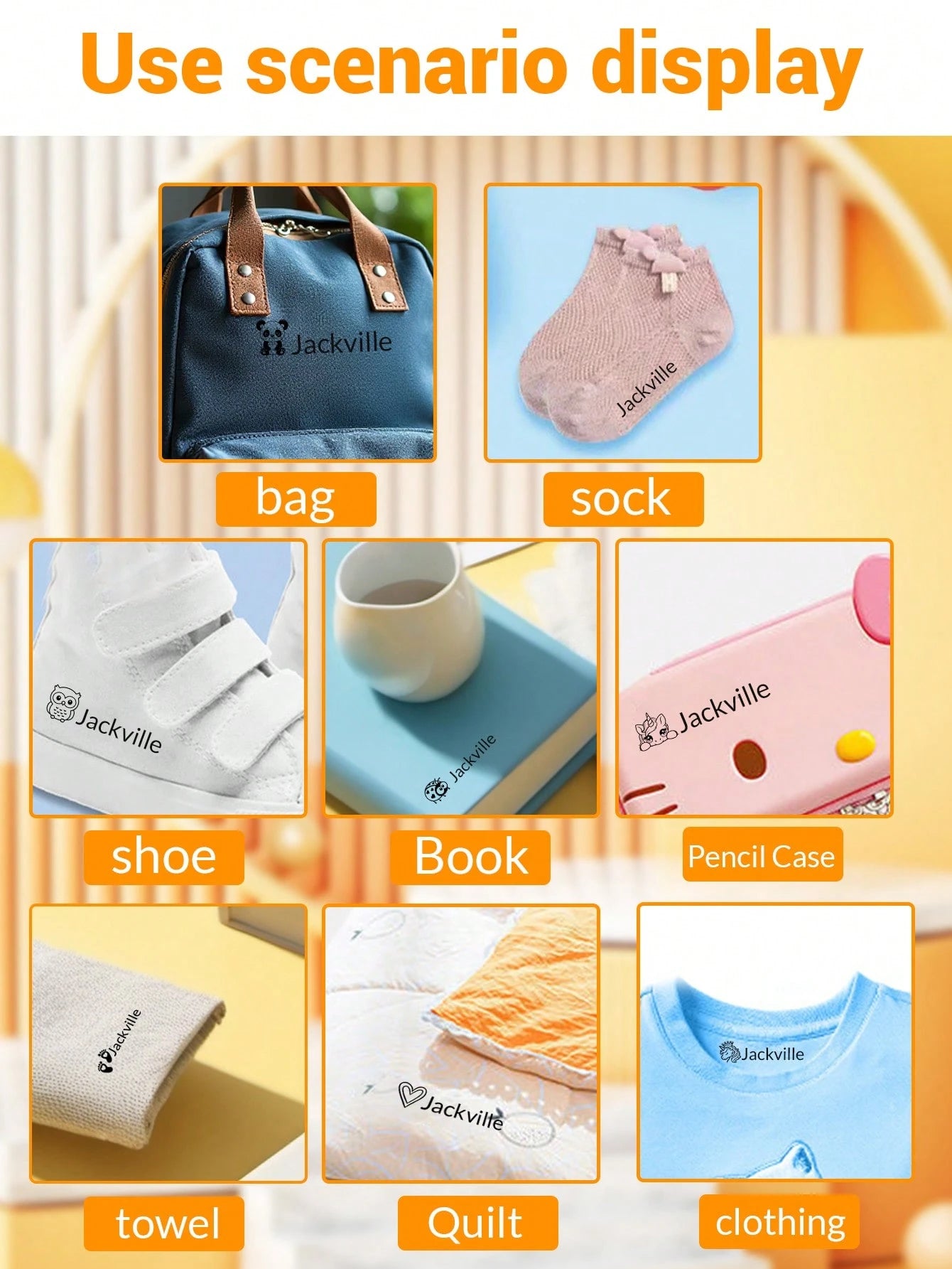 1pc Custom-Made Name Stamp For Clothing, Waterproof.It Can Be Used As A Handwritten Signature Stamp Or A Personalized Clothing Stamp.