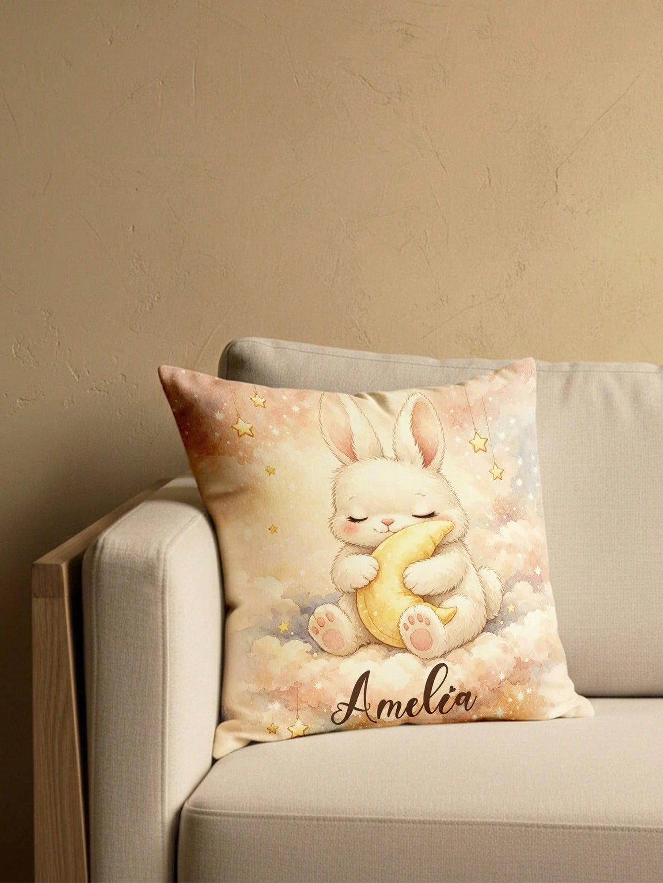 1pc Customized Personalized Text Printed Pillowcase, Double-Sided Printed Pillowcase, Holiday Use, Customizable Name Pillowcase, Gift For Family, Friends And Yourself