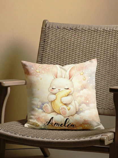 1pc Customized Personalized Text Printed Pillowcase, Double-Sided Printed Pillowcase, Holiday Use, Customizable Name Pillowcase, Gift For Family, Friends And Yourself