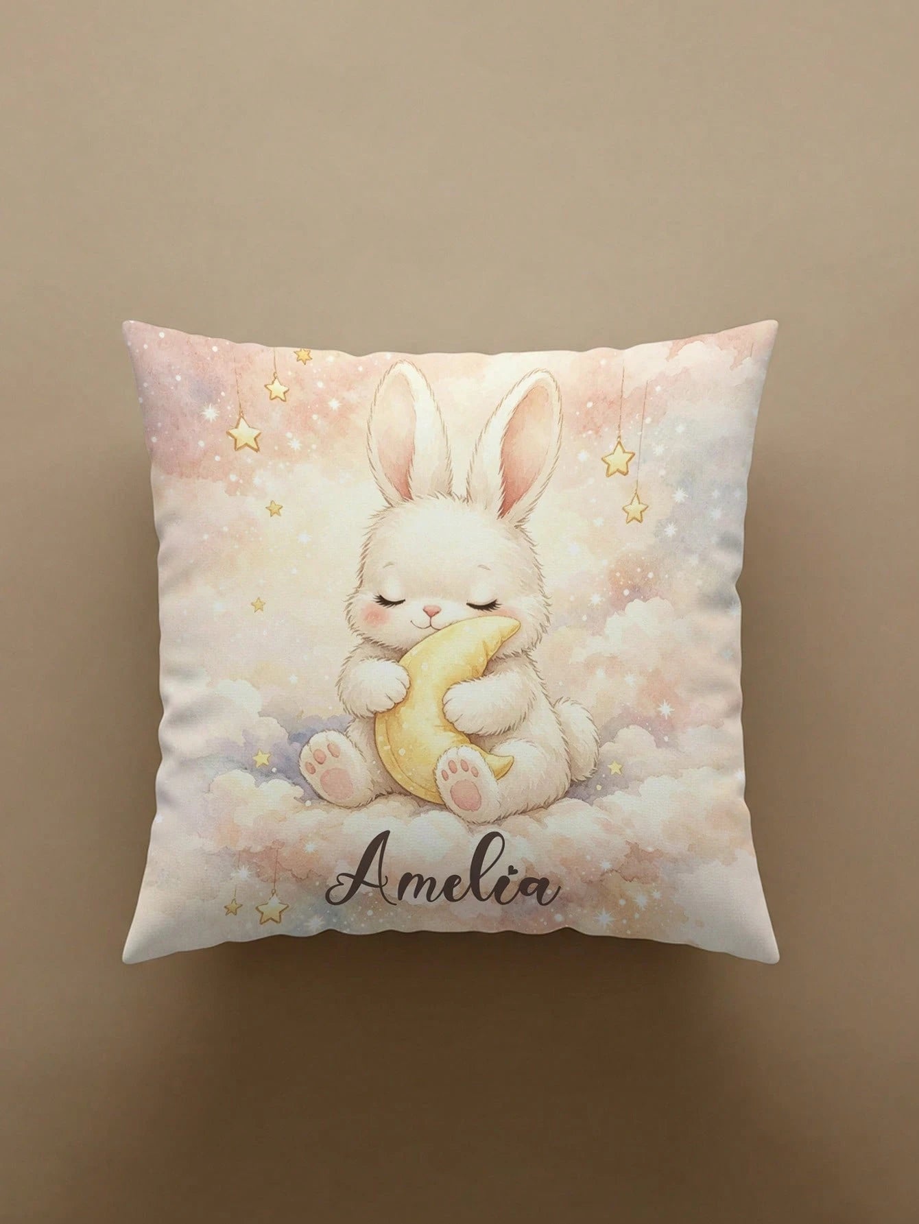 1pc Customized Personalized Text Printed Pillowcase, Double-Sided Printed Pillowcase, Holiday Use, Customizable Name Pillowcase, Gift For Family, Friends And Yourself