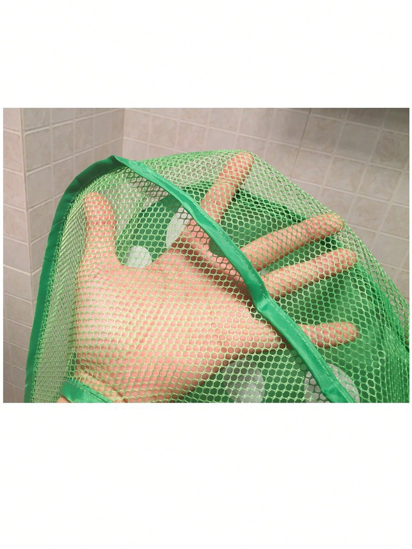 1pc Cute Animal Shaped Mesh Storage Bag Set: Includes Adorable Frog, Duck, Panda And Tiger Designs, These Hanging Storage Bags With Convenient Suction Cups Are Perfect For Neatly Storing Bathroom Supp