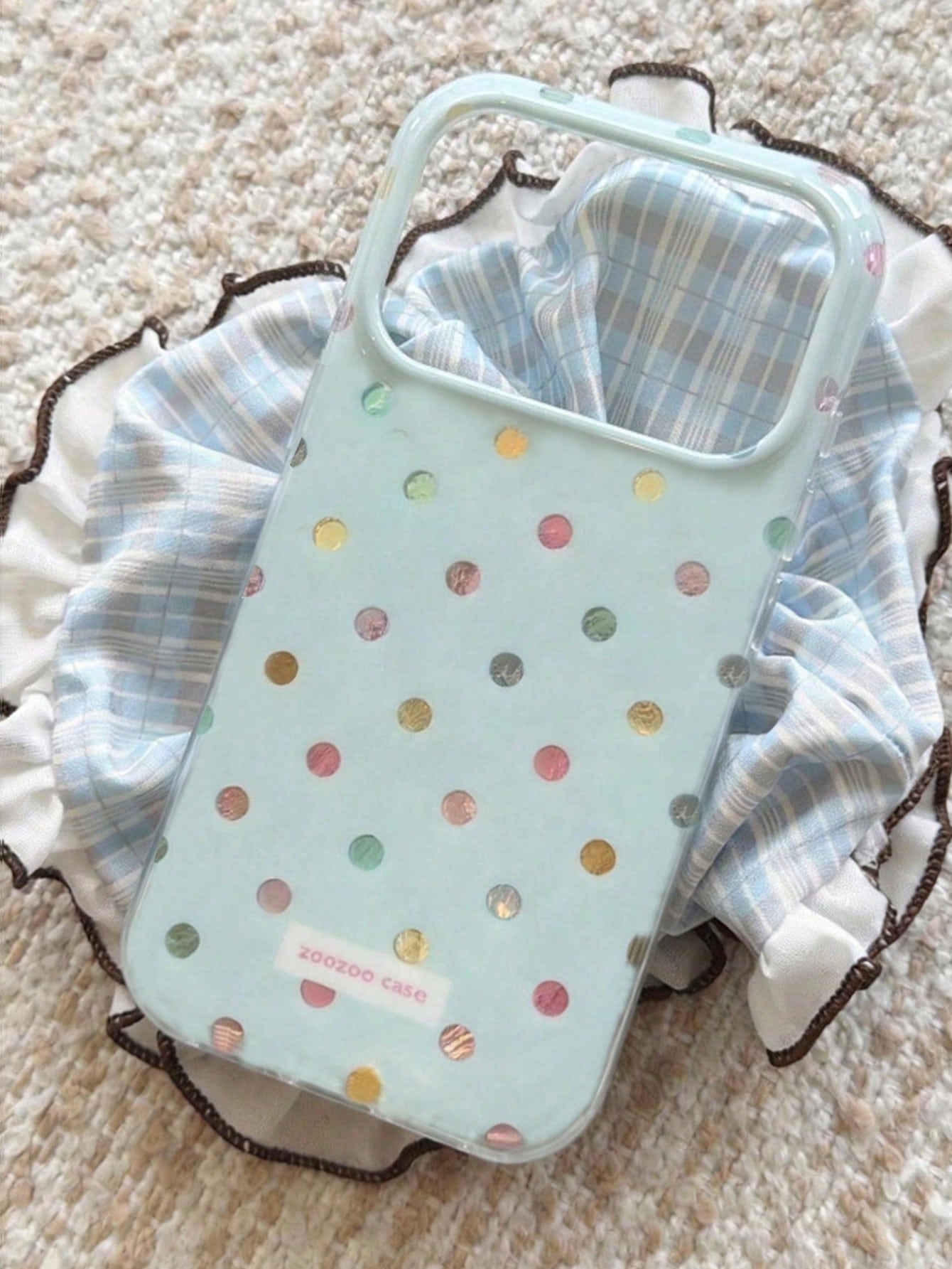 1pc Cute Colorful Polka Dot & Glacier Texture Soft Phone Case Compatible With IPhone 17 Pro Max, 17 Pro, 17 Air, 17, 12, 13, 14, 15, 16 Pro Max, 14 Plus, 15 Plus, 16 Plus, 11, 17, 16, 15, 14, 13, 12