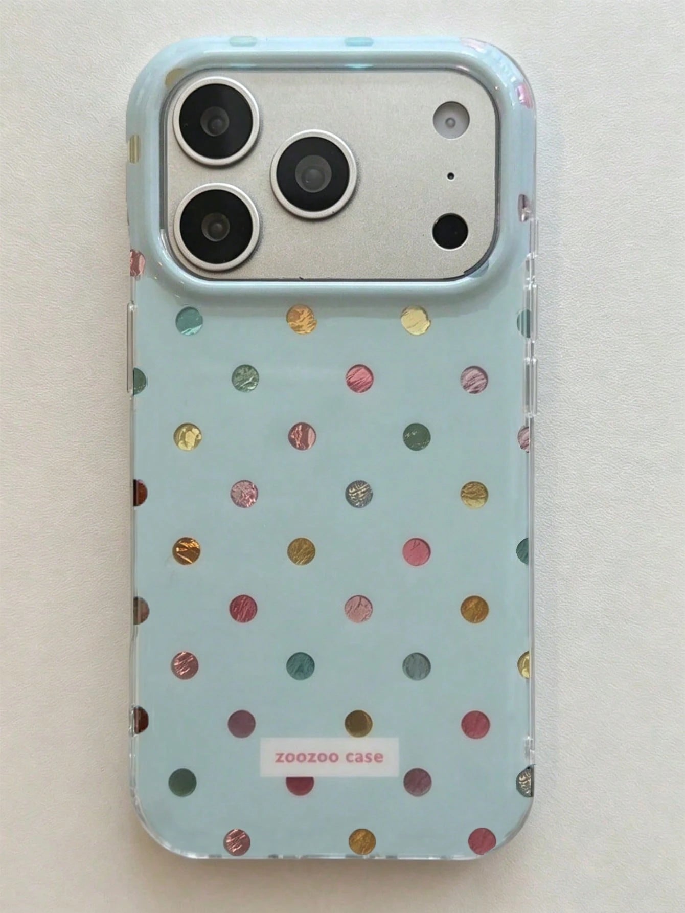 1pc Cute Colorful Polka Dot & Glacier Texture Soft Phone Case Compatible With IPhone 17 Pro Max, 17 Pro, 17 Air, 17, 12, 13, 14, 15, 16 Pro Max, 14 Plus, 15 Plus, 16 Plus, 11, 17, 16, 15, 14, 13, 12