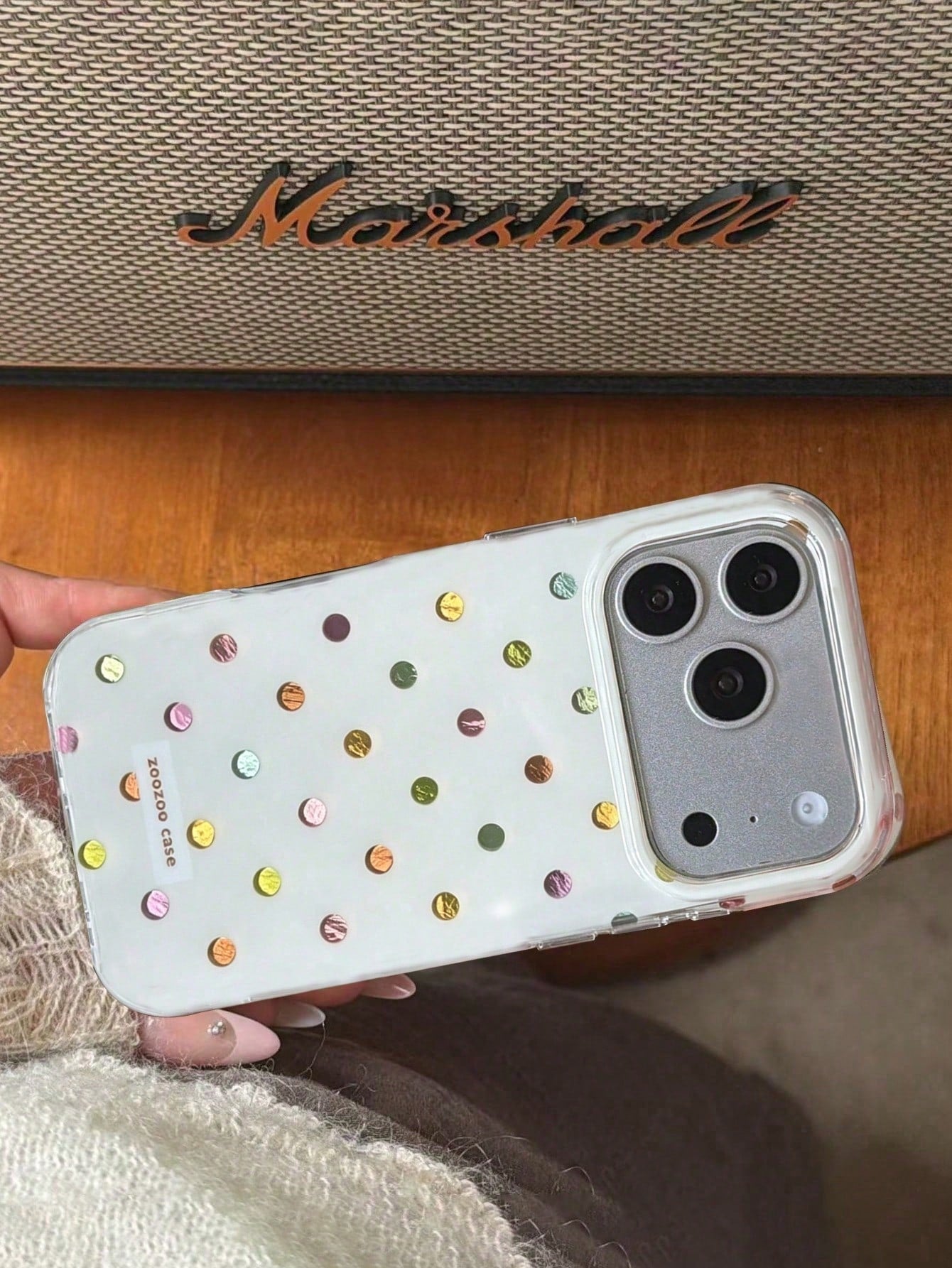 1pc Cute Colorful Polka Dot & Glacier Texture Soft Phone Case Compatible With IPhone 17 Pro Max, 17 Pro, 17 Air, 17, 12, 13, 14, 15, 16 Pro Max, 14 Plus, 15 Plus, 16 Plus, 11, 17, 16, 15, 14, 13, 12