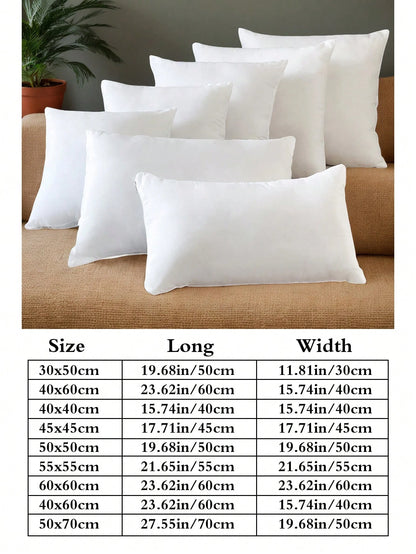 1pc Decorative Pillow Insert, Soft & Fluffy Home Decor Filler For Living Room, Bedroom, Sofa