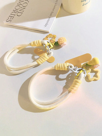 1pc Dopamine Cute Fashion Phone Lanyard, Keychain, Bag Charm, Wrist Strap