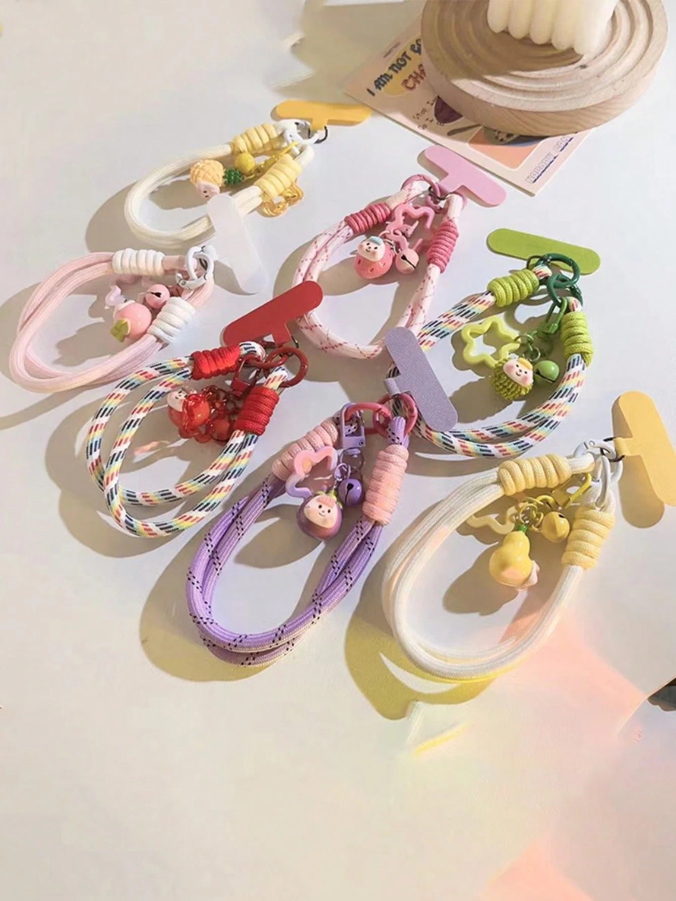 1pc Dopamine Cute Fashion Phone Lanyard, Keychain, Bag Charm, Wrist Strap