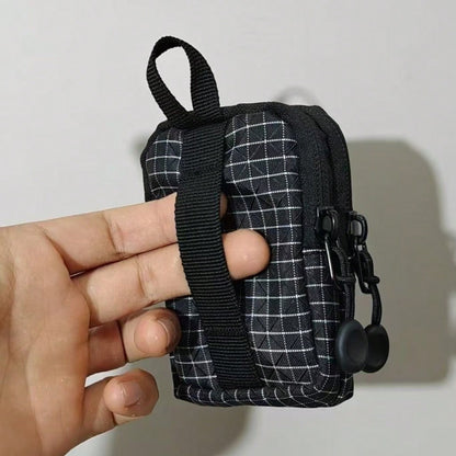 1pc EDC Outdoor Storage Small Bag Card Holder Coin Purse Key Pouch Earphone Bag Digital Mini Hanging Bag